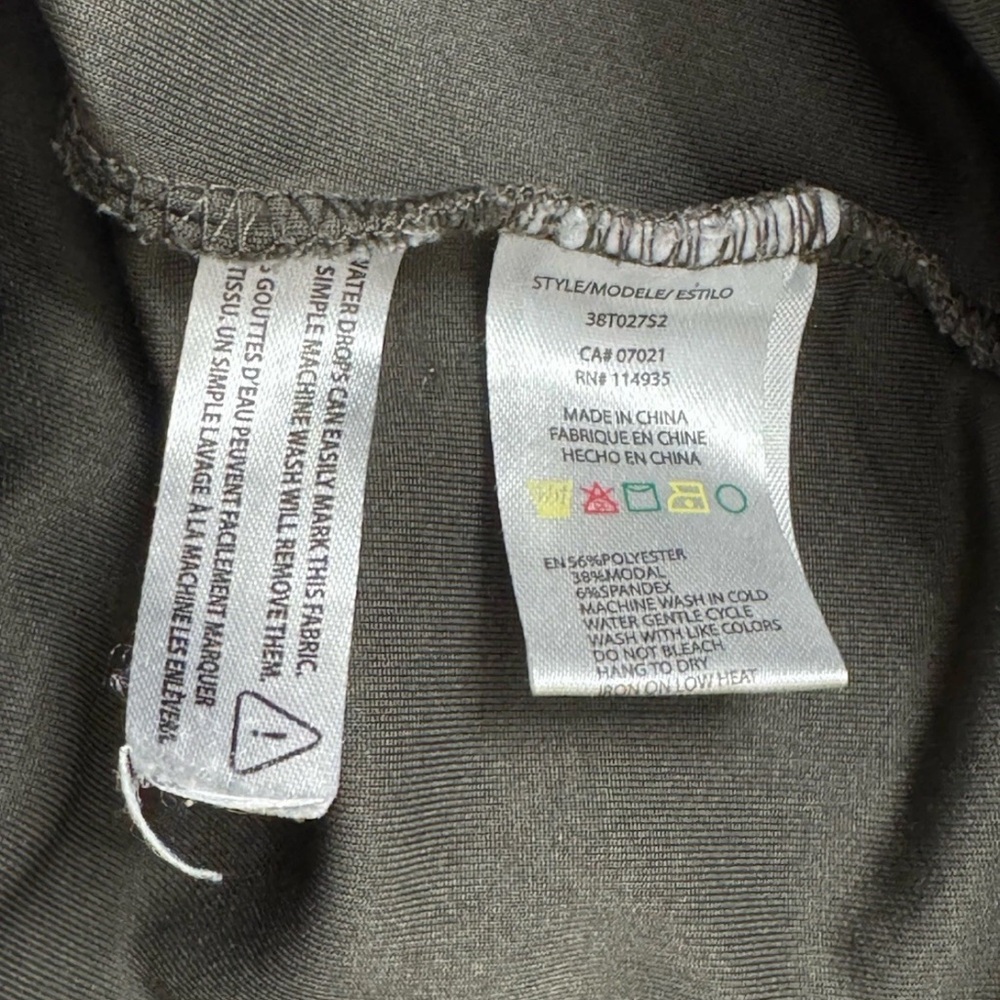 Second Skin BY‎ RD Style Soft Knit Wide Loose Leg S Pants Charcoal Gray Y2K EUC - Picture 10 of 12